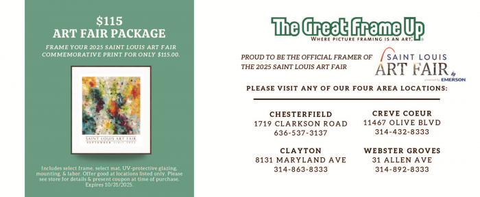 St. Louis Art Fair framing package information