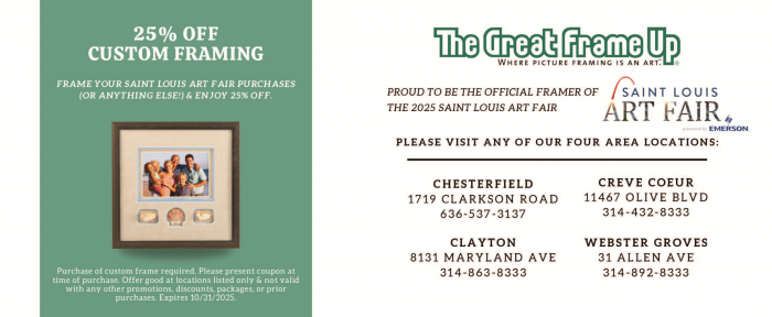 St Louis Art Fair informational flyer